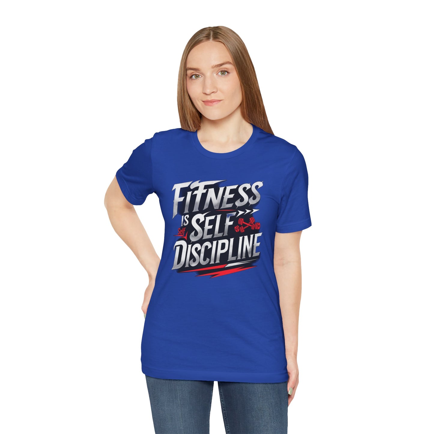 Fitness Is Self-Discipline, Gym T-Shirt β Mindset & Motivation Workout Tee πͺ | Discipline Over Motivation Shirt for Men & Women
