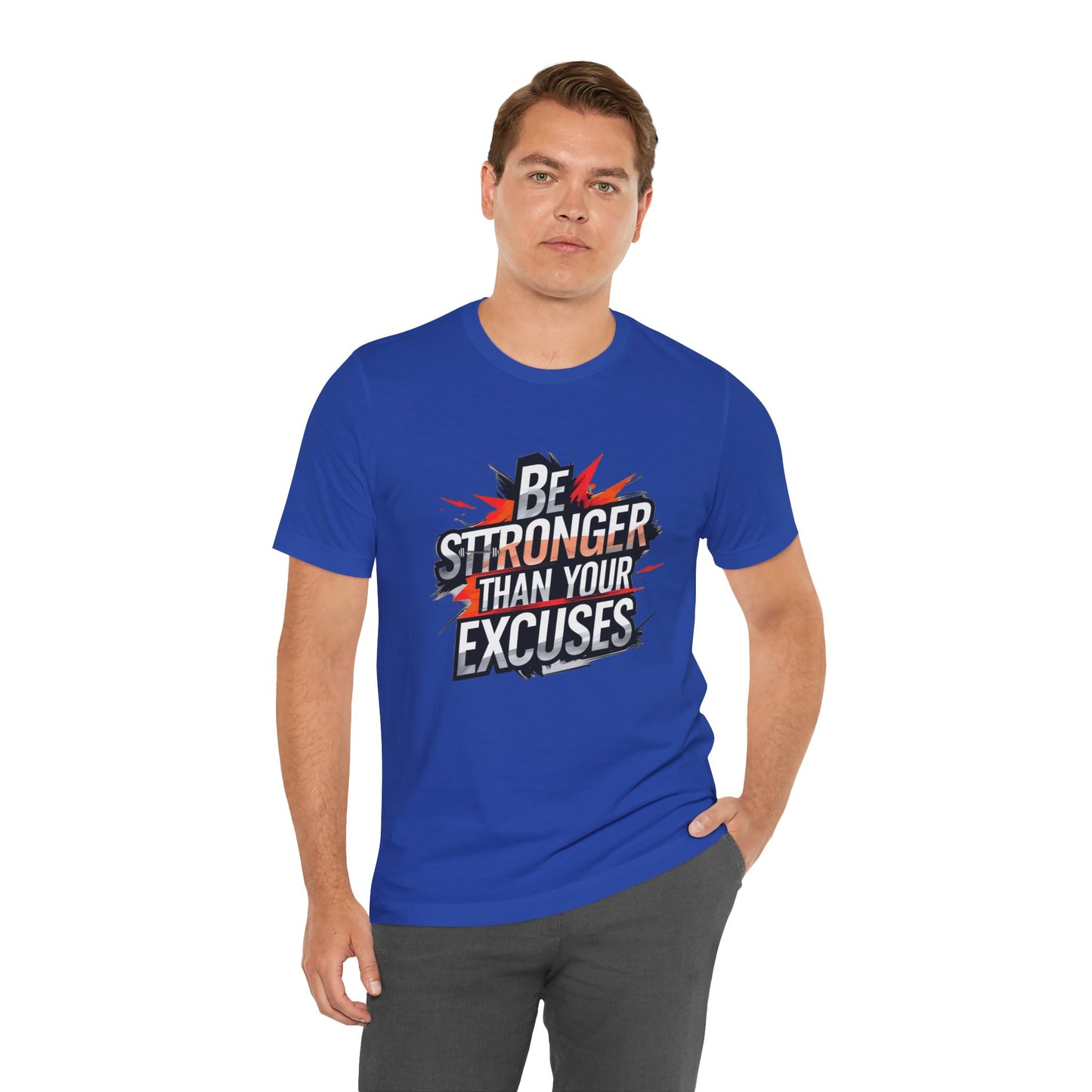 Gym T-shirt - 'Be Stronger Than Your Excuses'