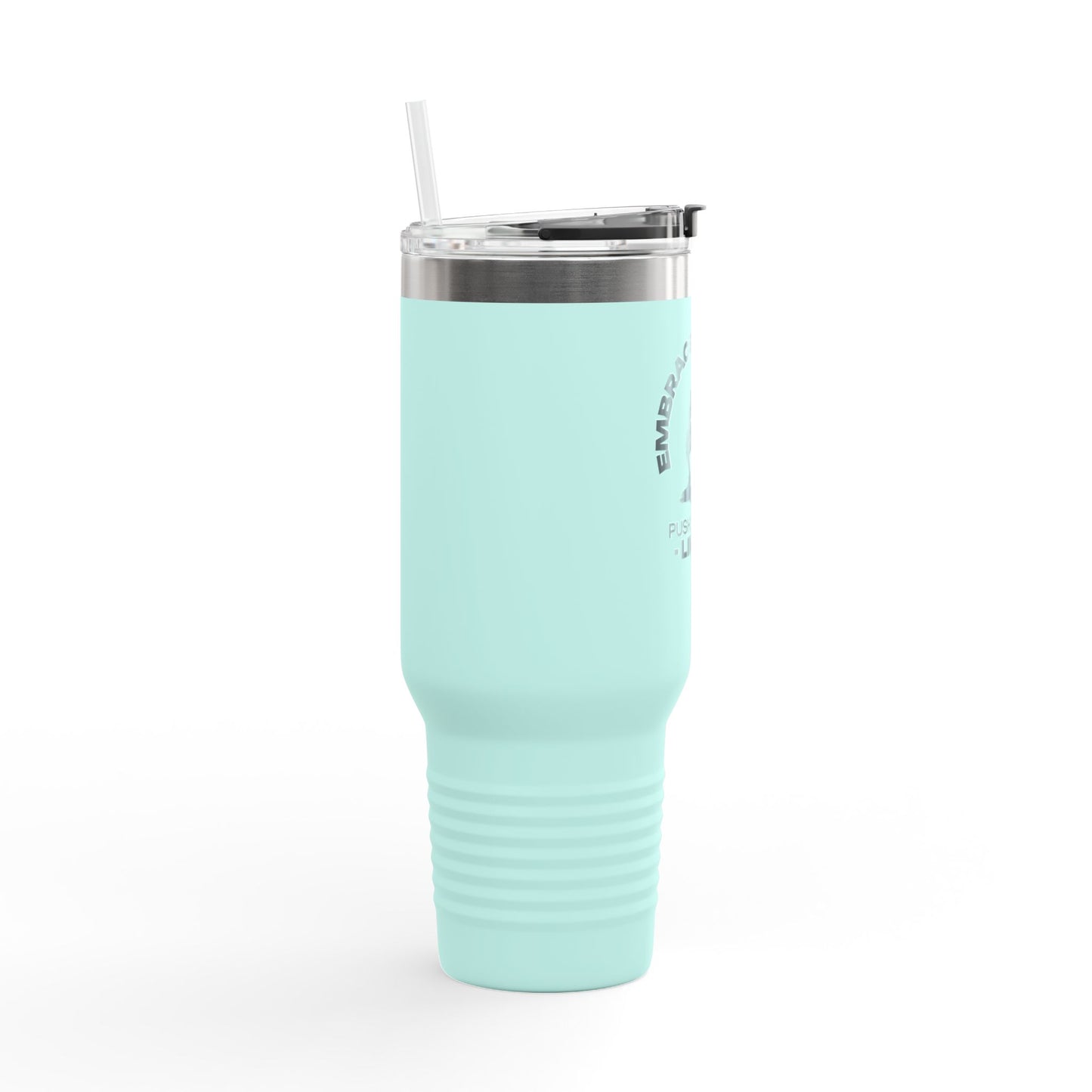 Insulated Water Tumbler 40oz - Embrace the Grind, Push beyond limit