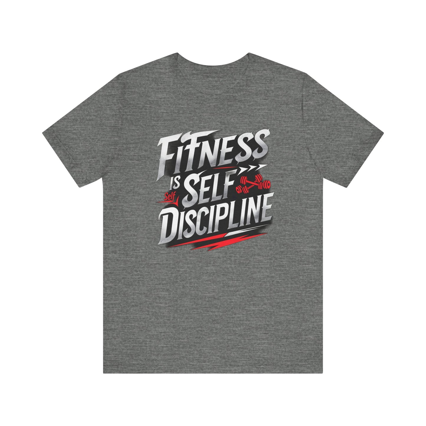 Fitness Is Self-Discipline, Gym T-Shirt β Mindset & Motivation Workout Tee πͺ | Discipline Over Motivation Shirt for Men & Women