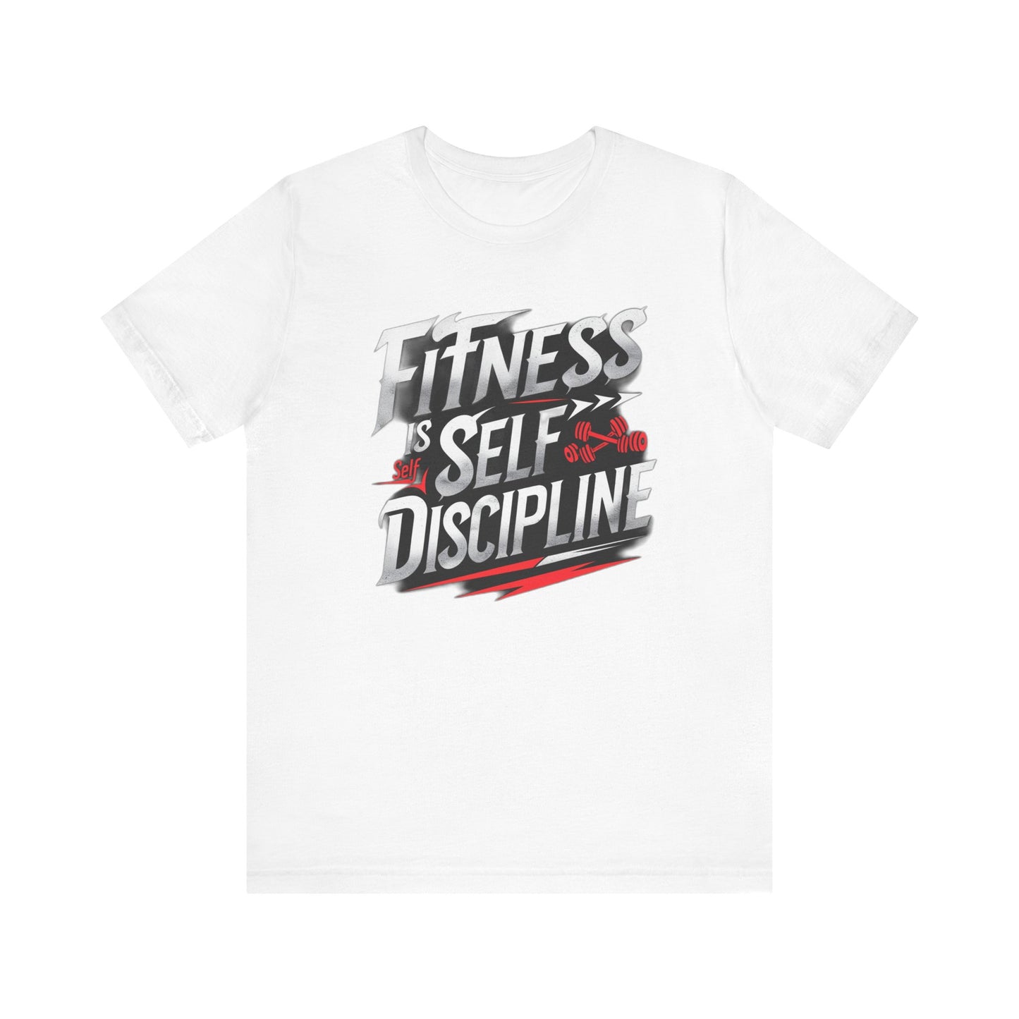 Fitness Is Self-Discipline, Gym T-Shirt β Mindset & Motivation Workout Tee πͺ | Discipline Over Motivation Shirt for Men & Women
