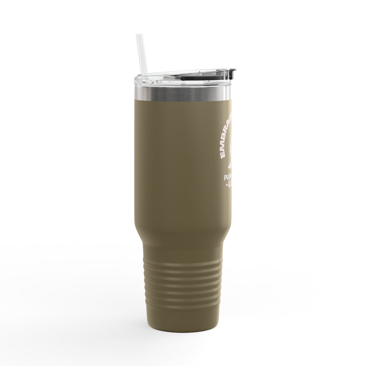 Insulated Water Tumbler 40oz - Embrace the Grind, Push beyond limit