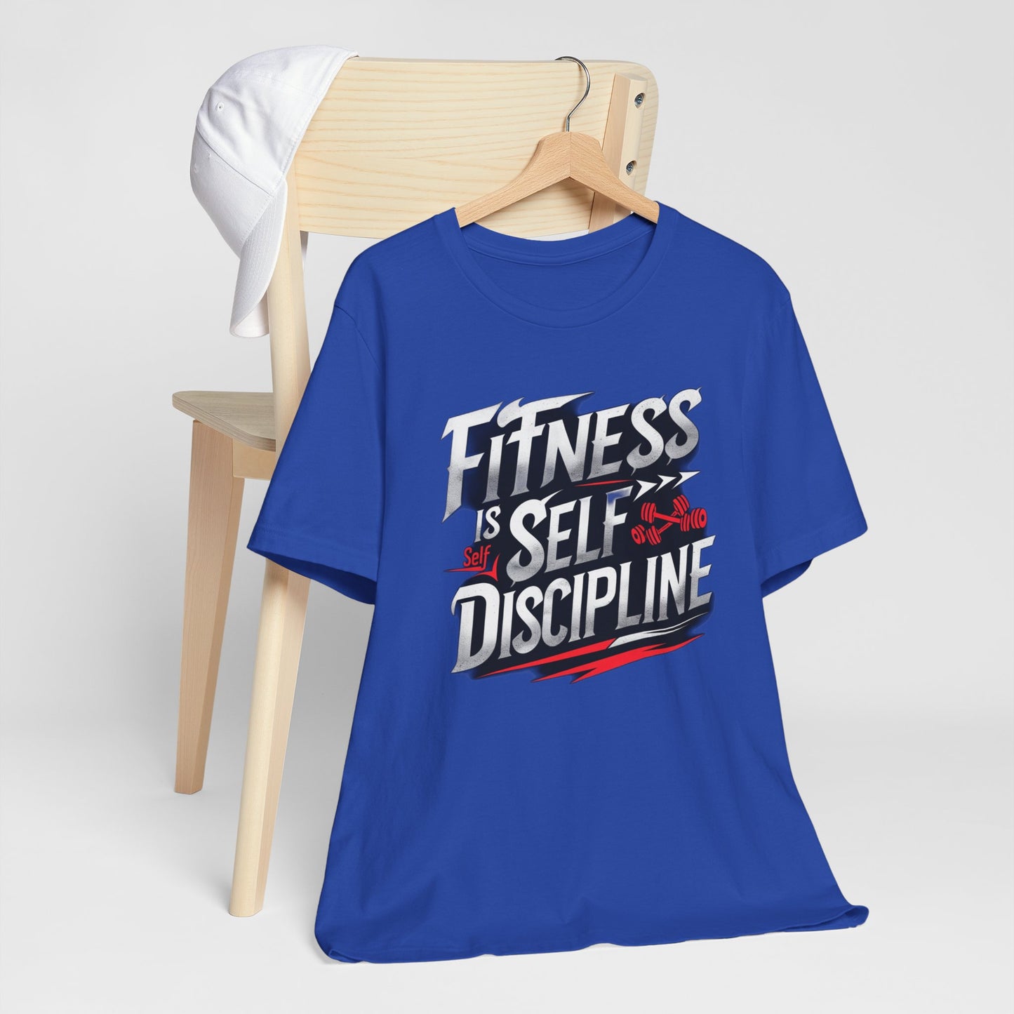Fitness Is Self-Discipline, Gym T-Shirt β Mindset & Motivation Workout Tee πͺ | Discipline Over Motivation Shirt for Men & Women