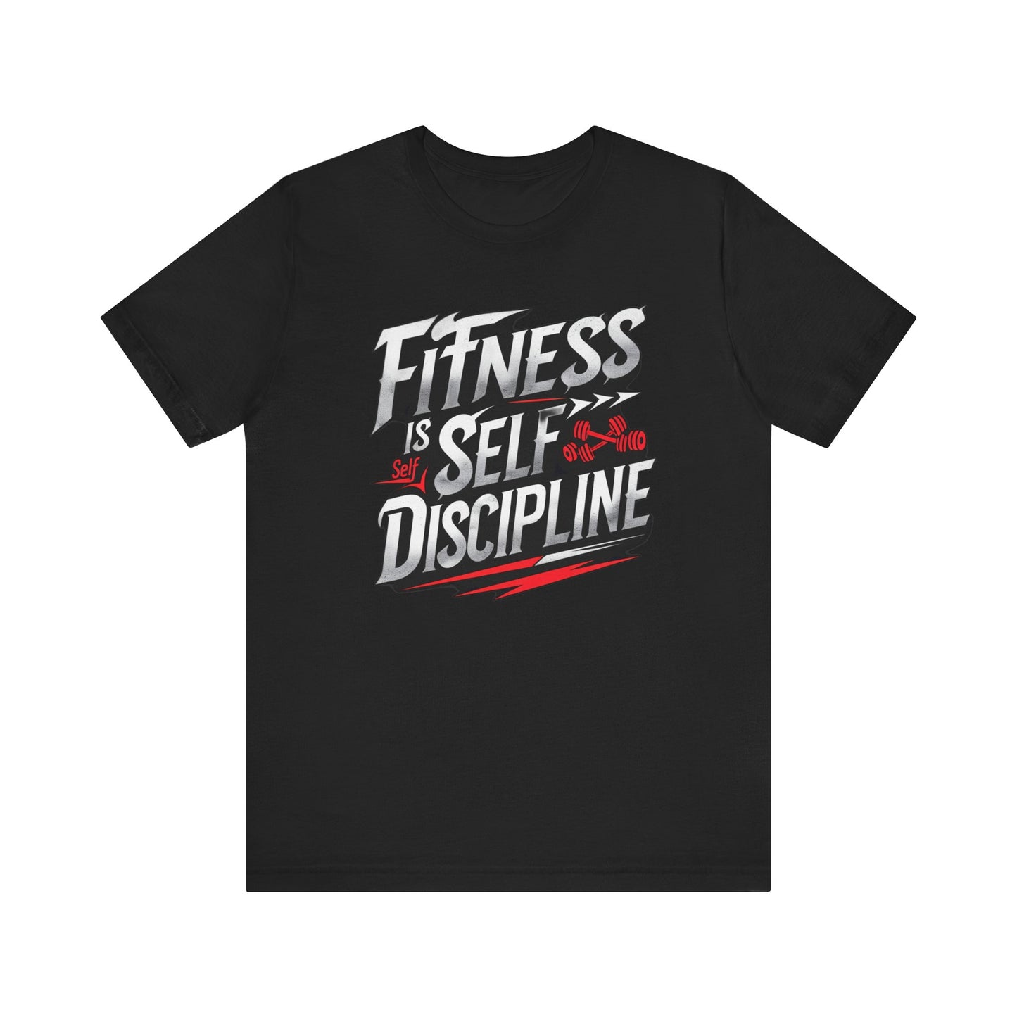 Fitness Is Self-Discipline, Gym T-Shirt β Mindset & Motivation Workout Tee πͺ | Discipline Over Motivation Shirt for Men & Women