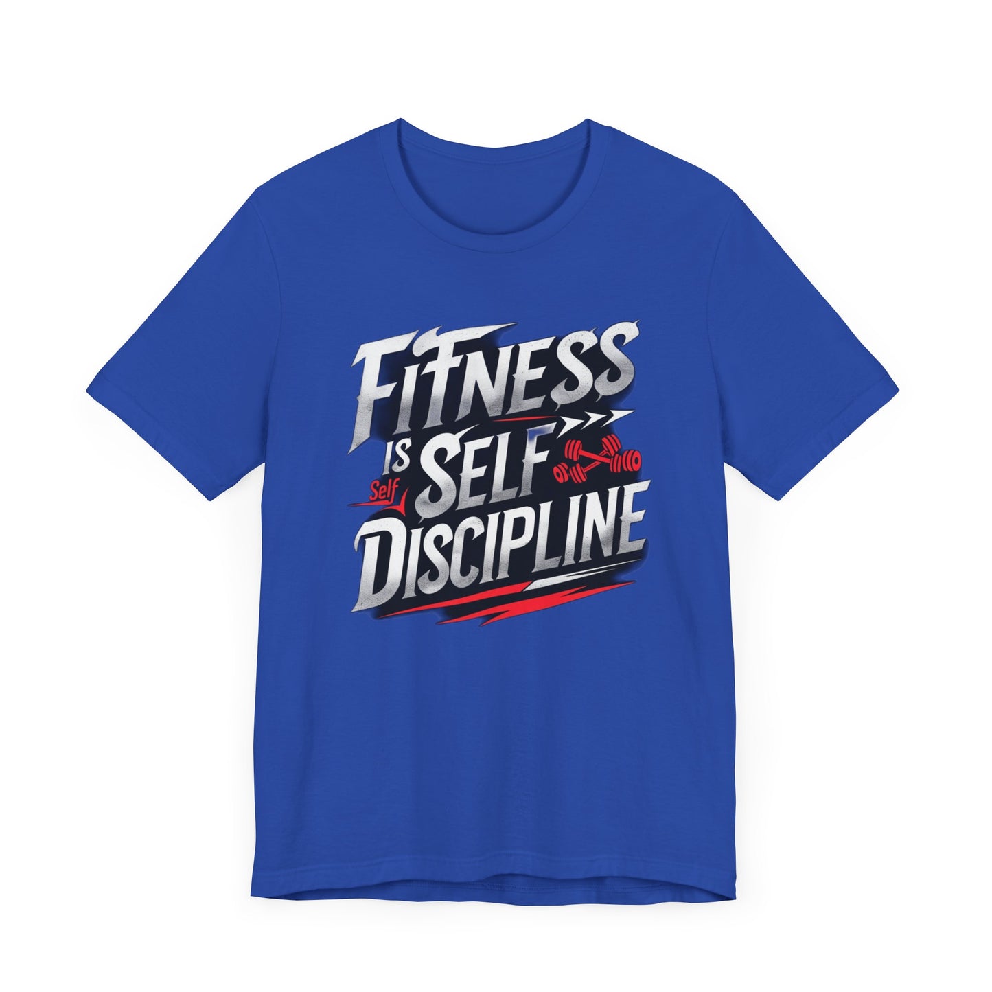 Fitness Is Self-Discipline, Gym T-Shirt β Mindset & Motivation Workout Tee πͺ | Discipline Over Motivation Shirt for Men & Women