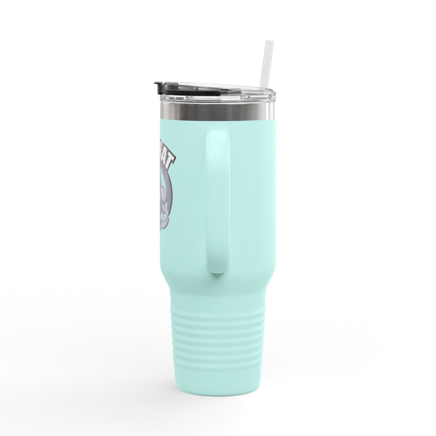 Insulated Water Tumbler 40oz - Gym Rat Design - Insulated 40oz