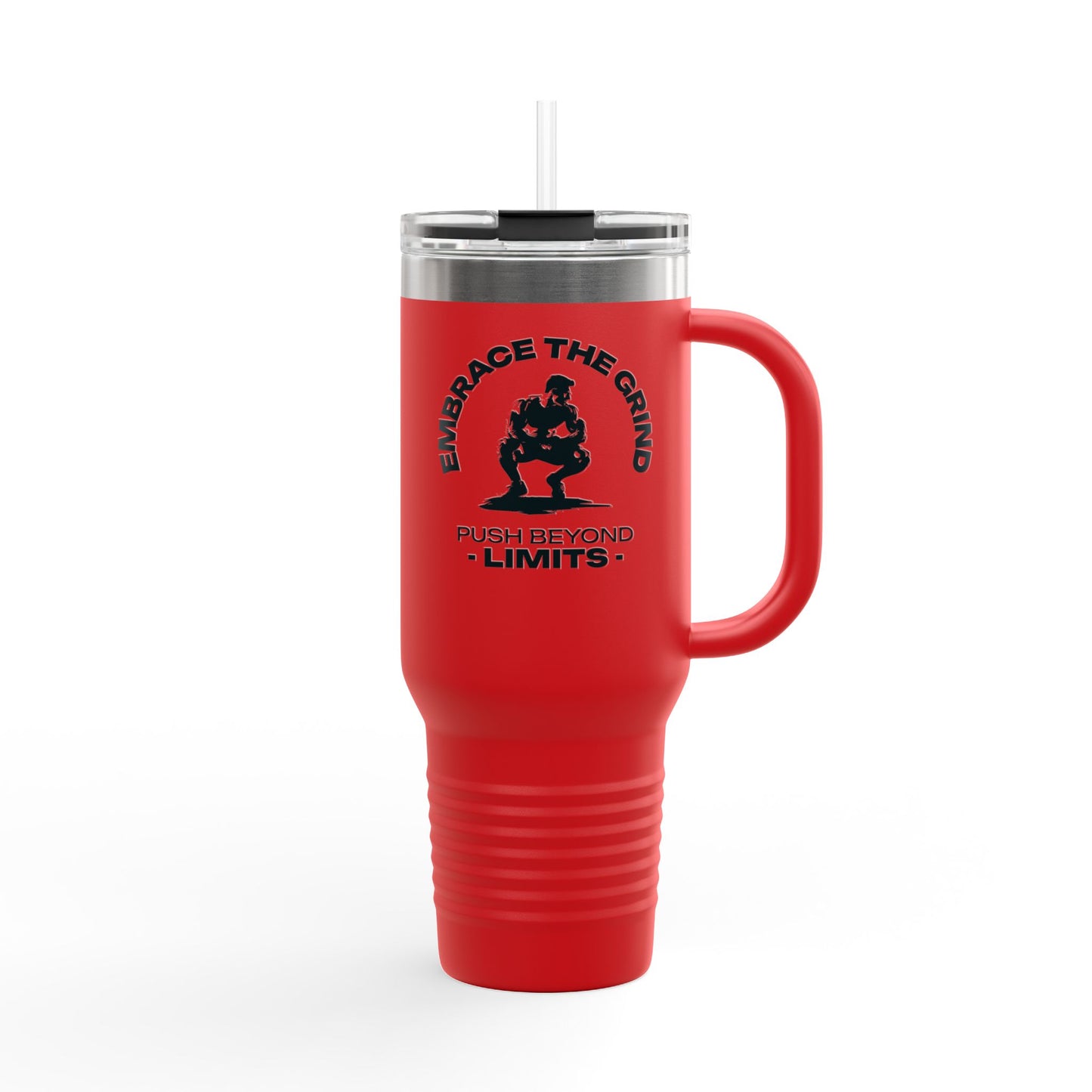 Insulated Water Tumbler 40oz - Embrace the Grind, Push beyond limit