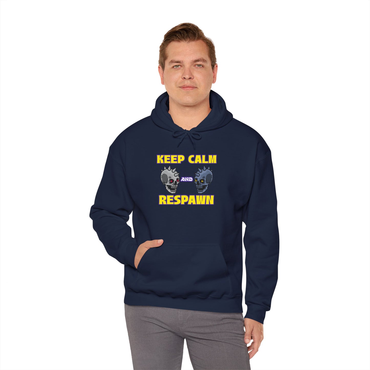 Hooded Sweatshirt - Keep Calm and Respawn