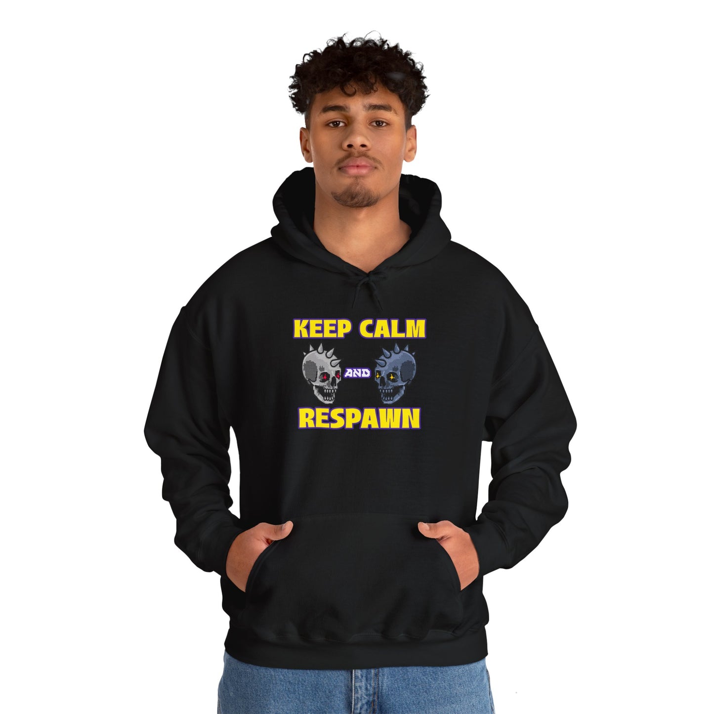 Hooded Sweatshirt - Keep Calm and Respawn