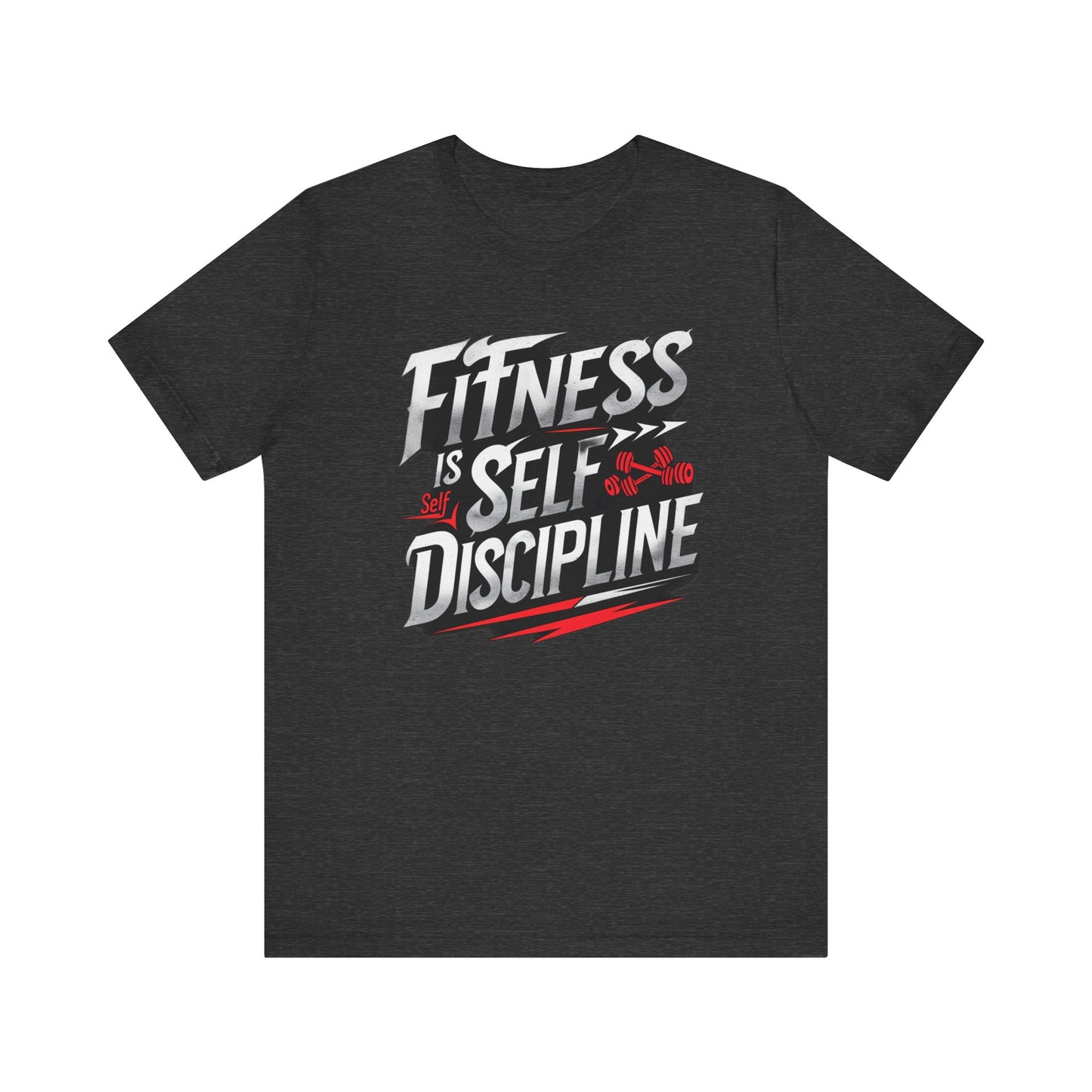 Fitness Is Self-Discipline, Gym T-Shirt β Mindset & Motivation Workout Tee πͺ | Discipline Over Motivation Shirt for Men & Women
