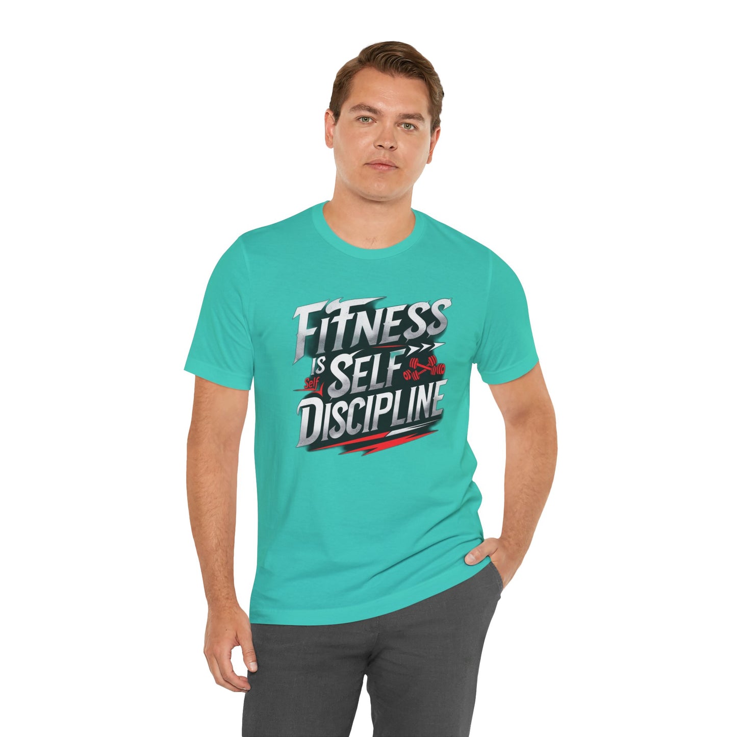 Fitness Is Self-Discipline, Gym T-Shirt β Mindset & Motivation Workout Tee πͺ | Discipline Over Motivation Shirt for Men & Women