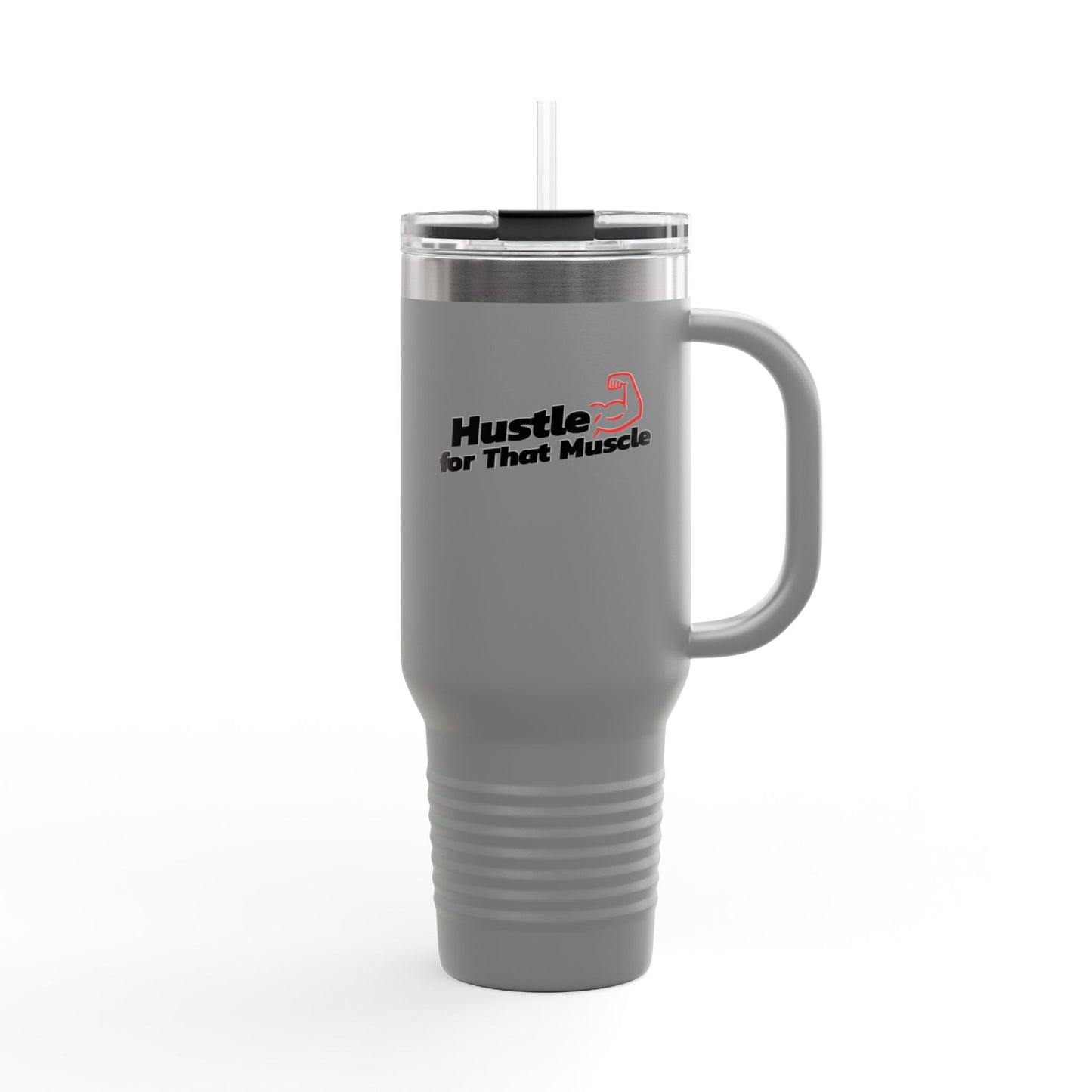 Insulated water Tumbler - 'Hustle for that Muscle' Insulated 40oz