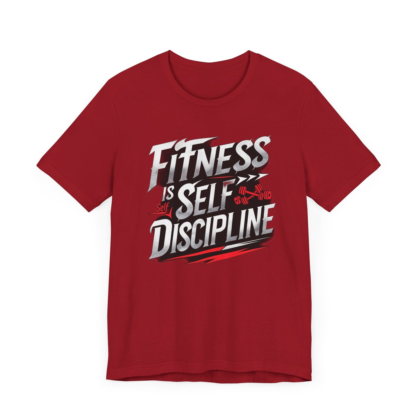 Fitness Is Self-Discipline, Gym T-Shirt β Mindset & Motivation Workout Tee πͺ | Discipline Over Motivation Shirt for Men & Women