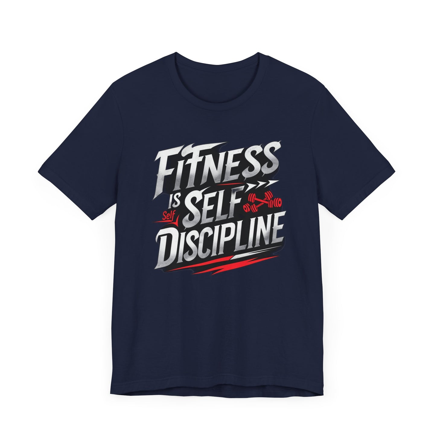 Fitness Is Self-Discipline, Gym T-Shirt β Mindset & Motivation Workout Tee πͺ | Discipline Over Motivation Shirt for Men & Women