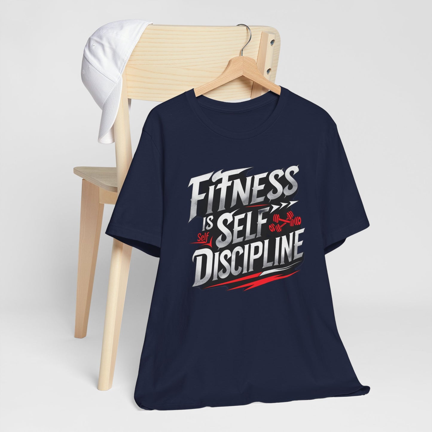Fitness Is Self-Discipline, Gym T-Shirt β Mindset & Motivation Workout Tee πͺ | Discipline Over Motivation Shirt for Men & Women