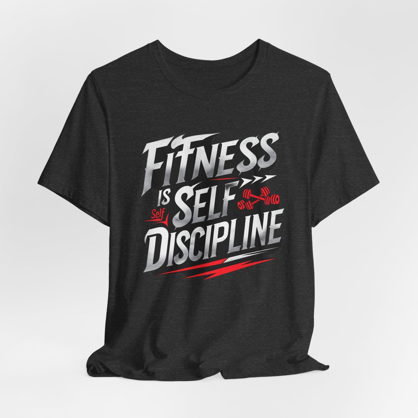 Fitness Is Self-Discipline, Gym T-Shirt β Mindset & Motivation Workout Tee πͺ | Discipline Over Motivation Shirt for Men & Women