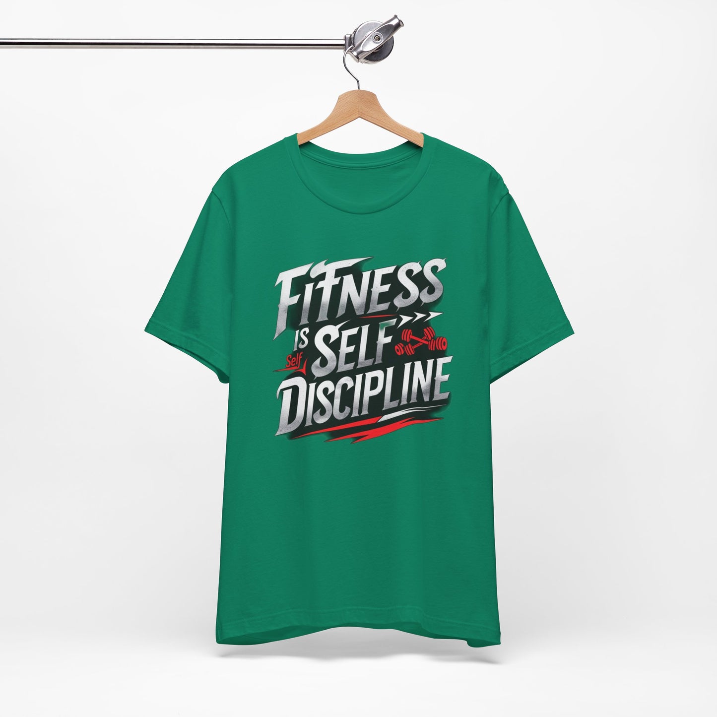 Fitness Is Self-Discipline, Gym T-Shirt β Mindset & Motivation Workout Tee πͺ | Discipline Over Motivation Shirt for Men & Women