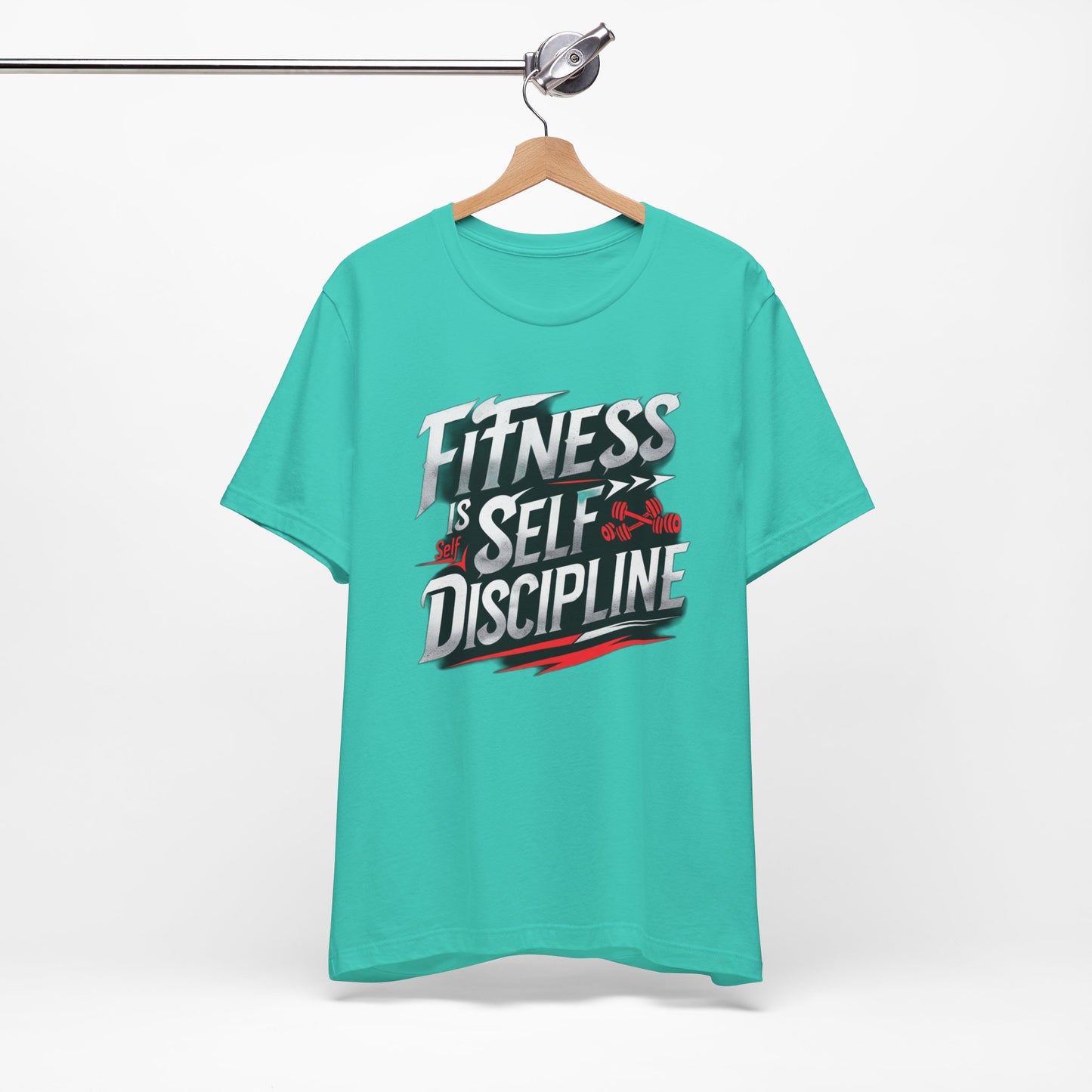 Fitness Is Self-Discipline, Gym T-Shirt β Mindset & Motivation Workout Tee πͺ | Discipline Over Motivation Shirt for Men & Women