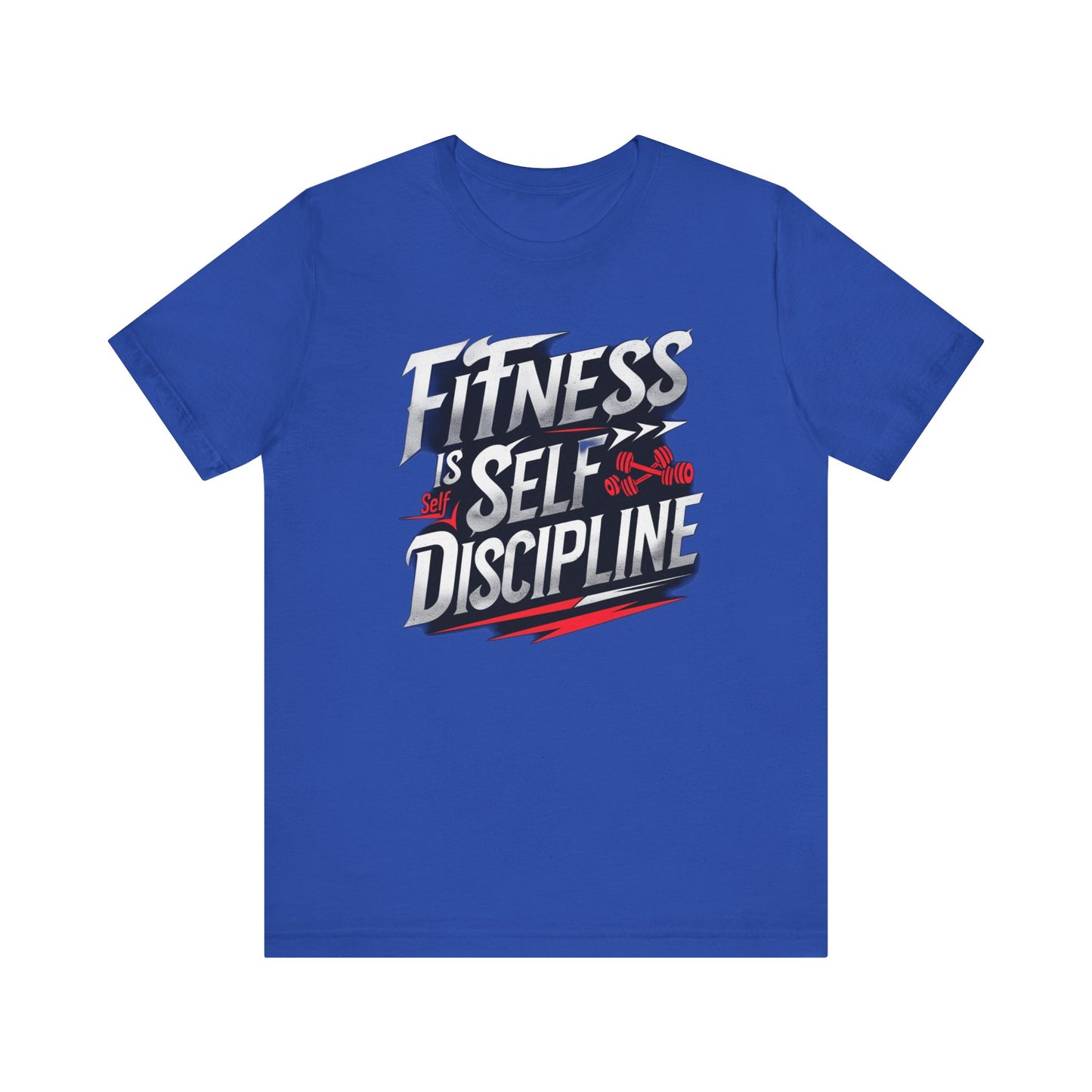 Fitness Is Self-Discipline, Gym T-Shirt β Mindset & Motivation Workout Tee πͺ | Discipline Over Motivation Shirt for Men & Women