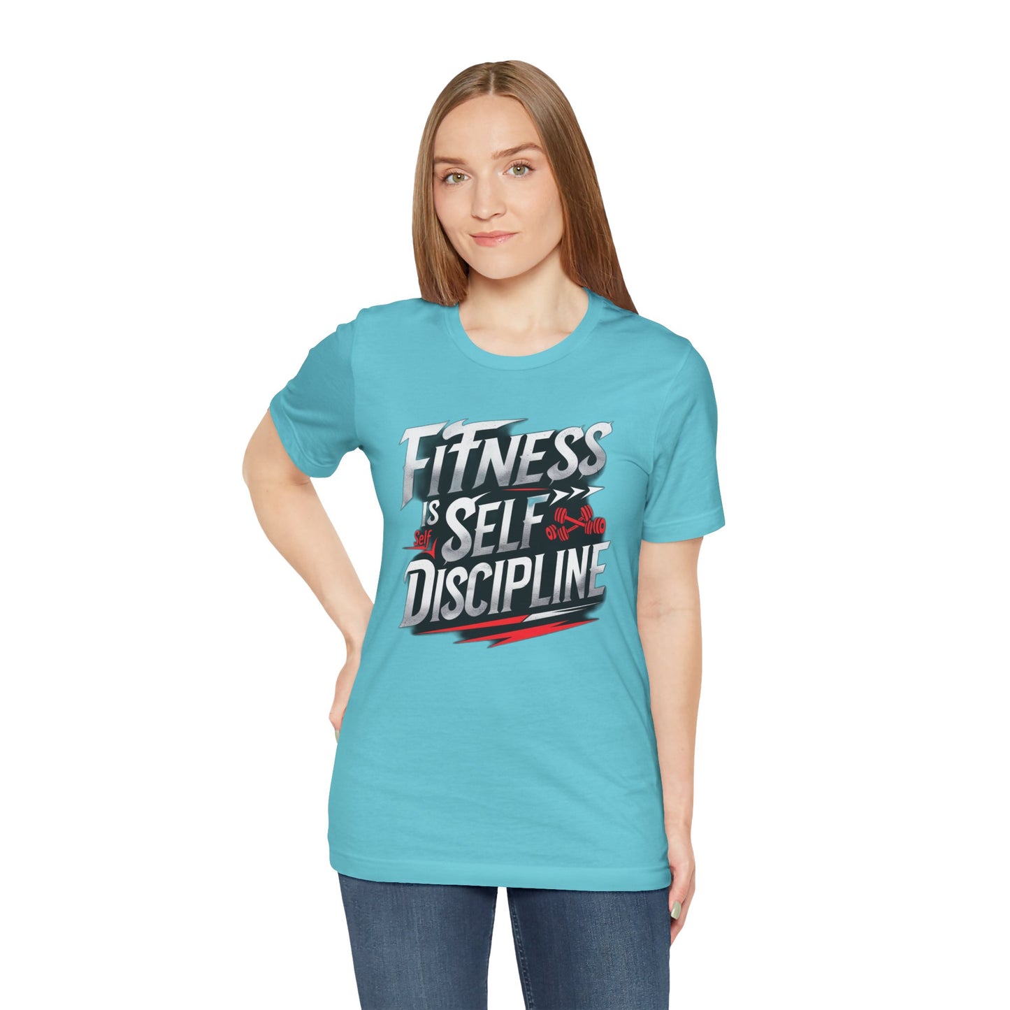 Fitness Is Self-Discipline, Gym T-Shirt β Mindset & Motivation Workout Tee πͺ | Discipline Over Motivation Shirt for Men & Women