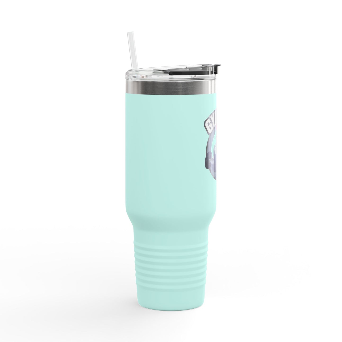 Insulated Water Tumbler 40oz - Gym Rat Design - Insulated 40oz