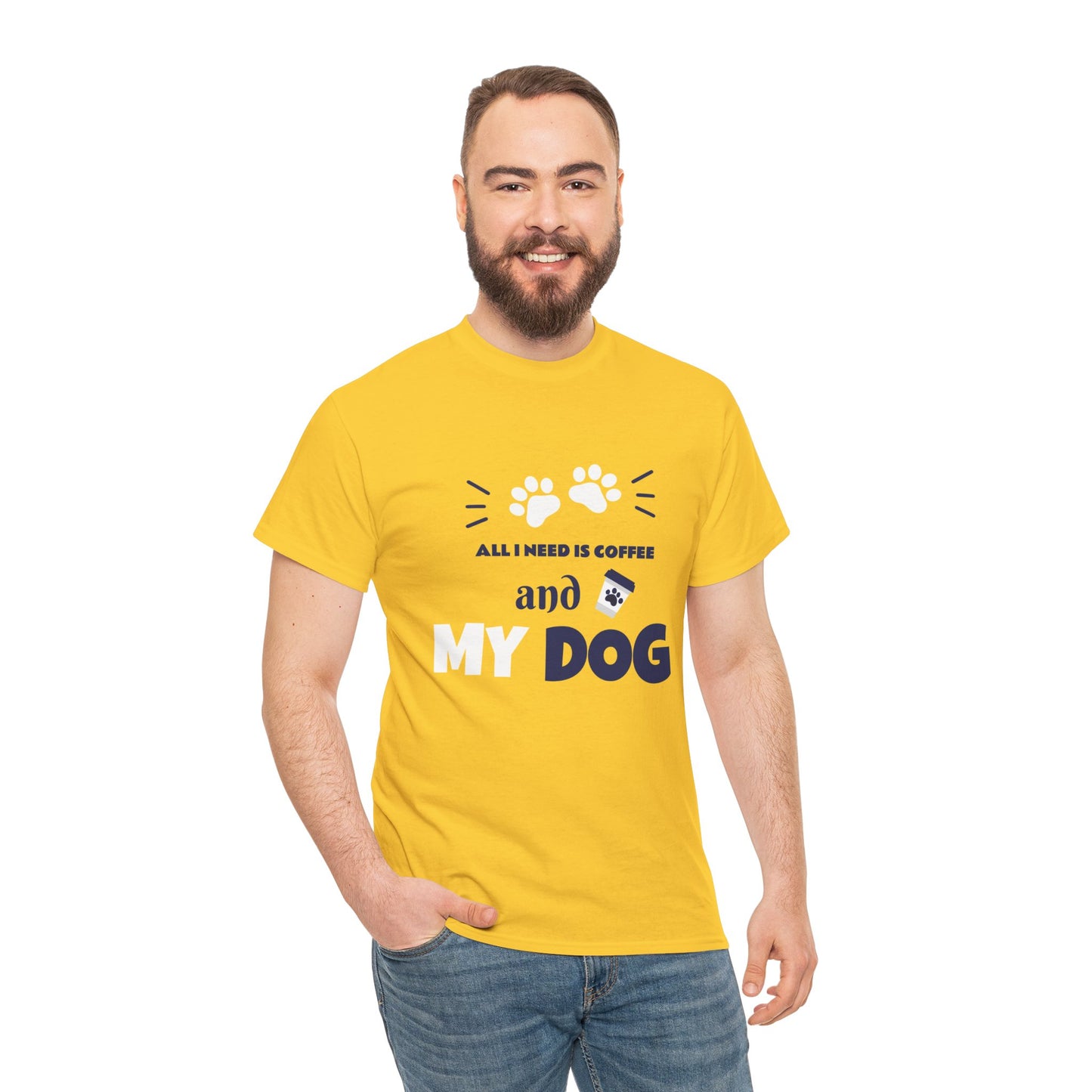 Dog Dad Coffee Lover Tee| Daisy Shirt