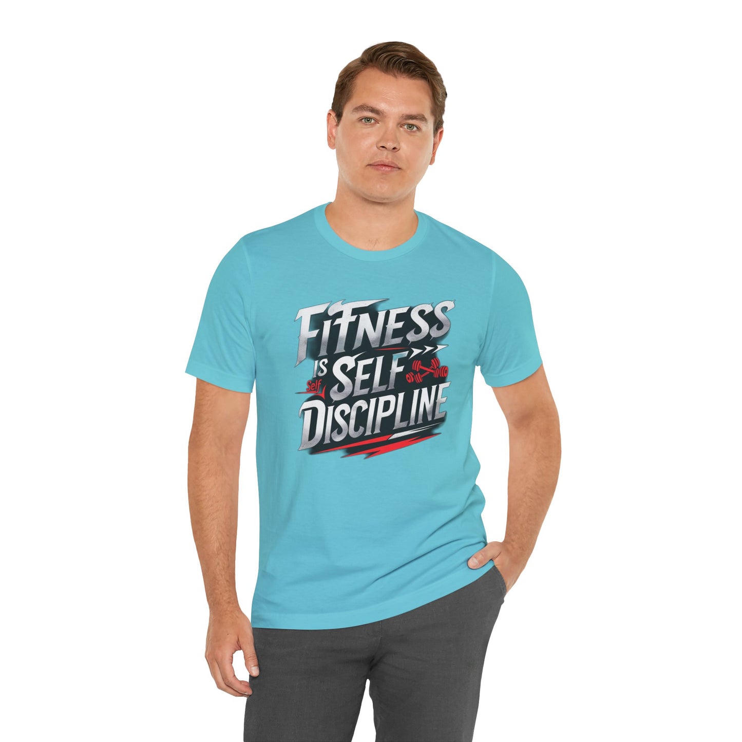 Fitness Is Self-Discipline, Gym T-Shirt β Mindset & Motivation Workout Tee πͺ | Discipline Over Motivation Shirt for Men & Women