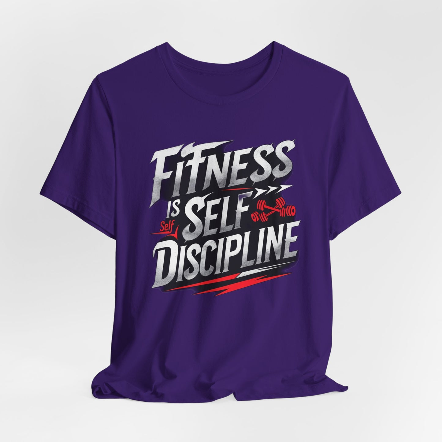 Fitness Is Self-Discipline, Gym T-Shirt β Mindset & Motivation Workout Tee πͺ | Discipline Over Motivation Shirt for Men & Women