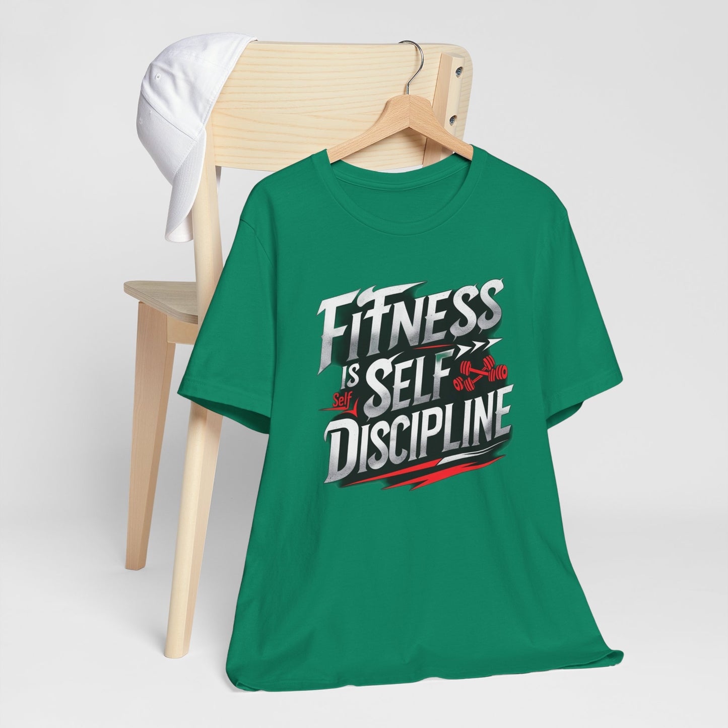 Fitness Is Self-Discipline, Gym T-Shirt β Mindset & Motivation Workout Tee πͺ | Discipline Over Motivation Shirt for Men & Women