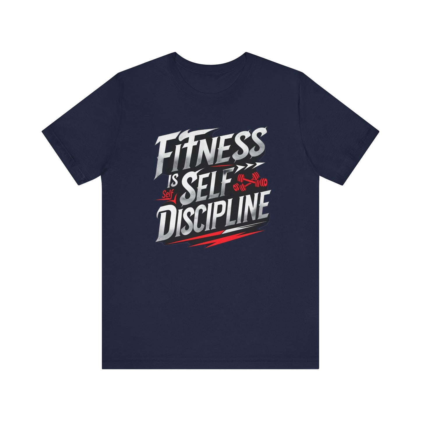Fitness Is Self-Discipline, Gym T-Shirt β Mindset & Motivation Workout Tee πͺ | Discipline Over Motivation Shirt for Men & Women
