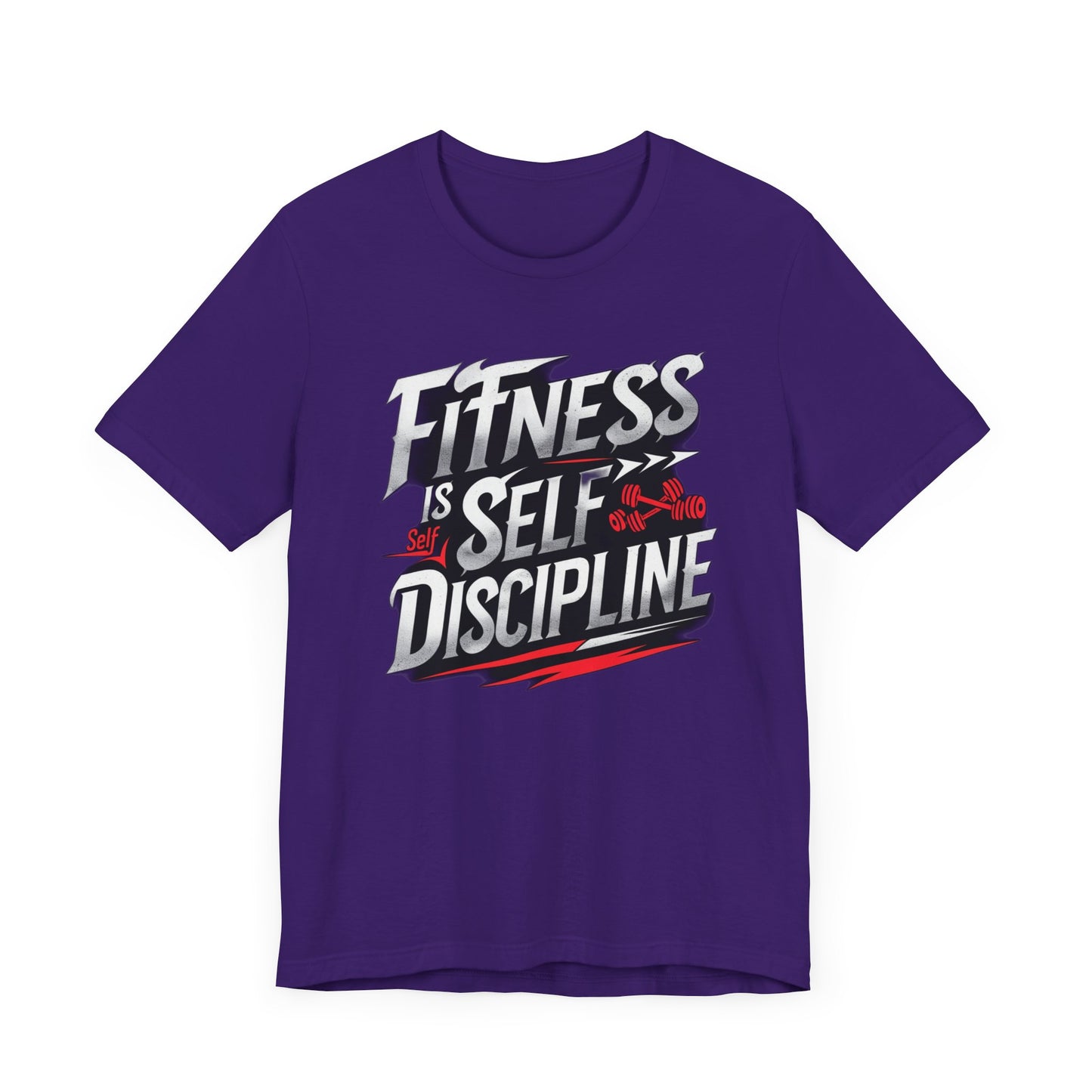Fitness Is Self-Discipline, Gym T-Shirt β Mindset & Motivation Workout Tee πͺ | Discipline Over Motivation Shirt for Men & Women