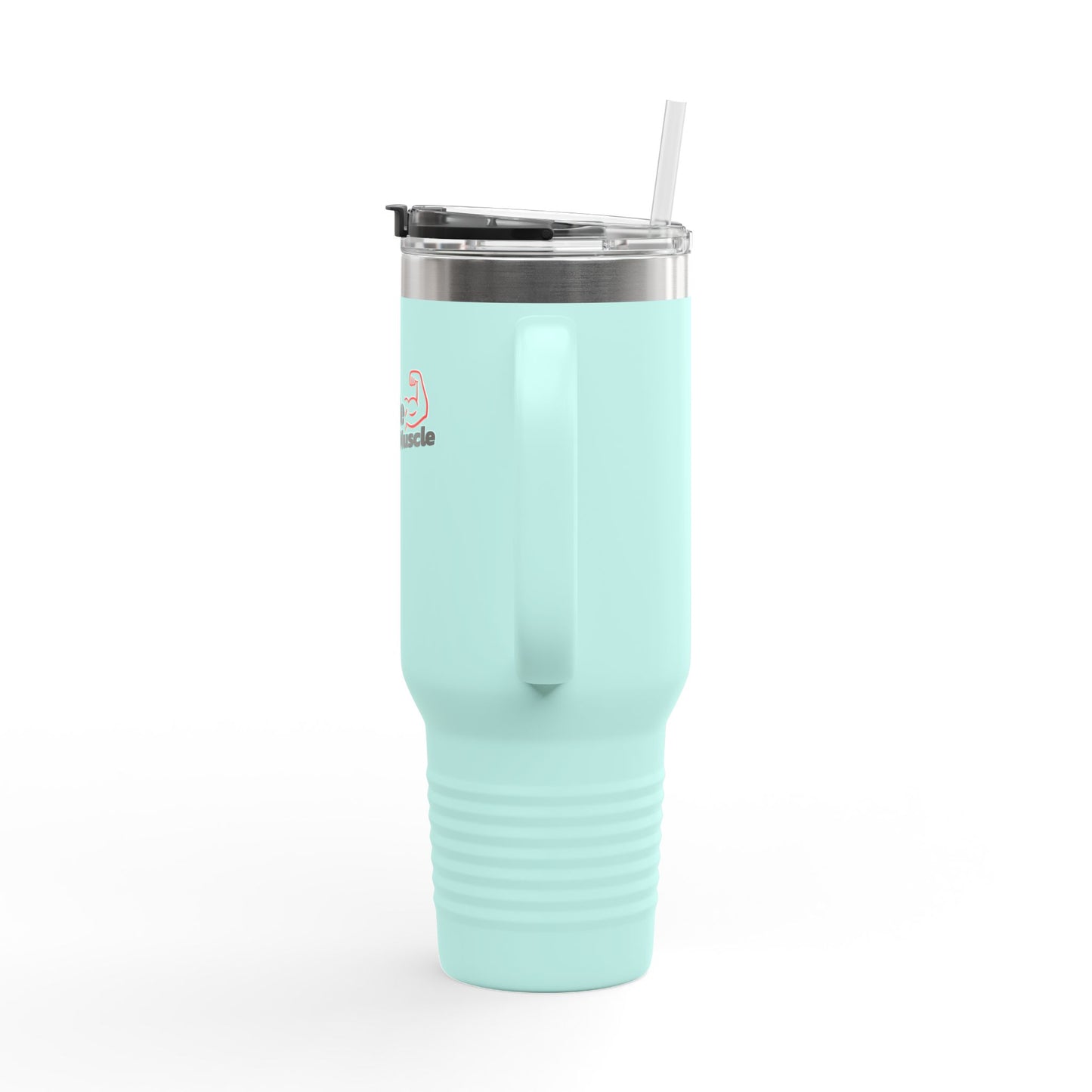 Insulated water Tumbler - 'Hustle for that Muscle' Insulated 40oz