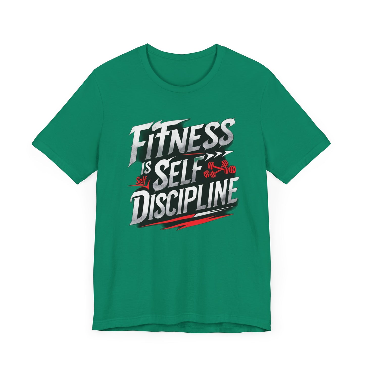 Fitness Is Self-Discipline, Gym T-Shirt β Mindset & Motivation Workout Tee πͺ | Discipline Over Motivation Shirt for Men & Women