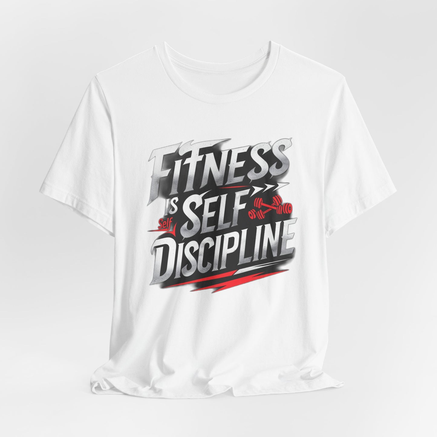 Fitness Is Self-Discipline, Gym T-Shirt β Mindset & Motivation Workout Tee πͺ | Discipline Over Motivation Shirt for Men & Women