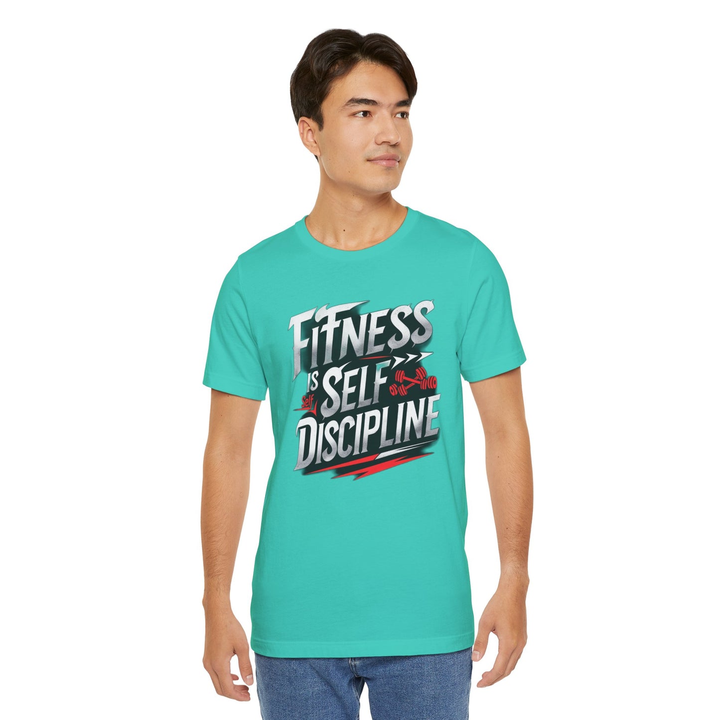 Fitness Is Self-Discipline, Gym T-Shirt β Mindset & Motivation Workout Tee πͺ | Discipline Over Motivation Shirt for Men & Women
