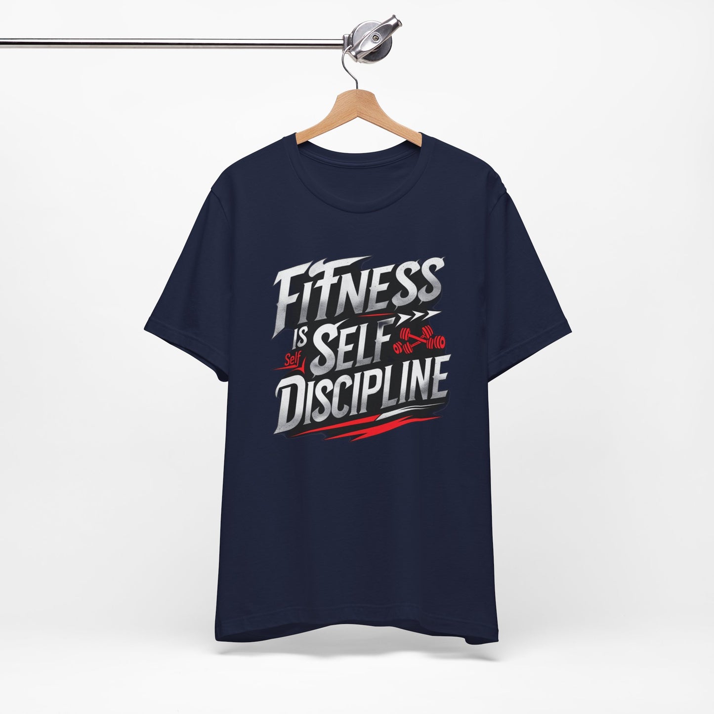 Fitness Is Self-Discipline, Gym T-Shirt β Mindset & Motivation Workout Tee πͺ | Discipline Over Motivation Shirt for Men & Women