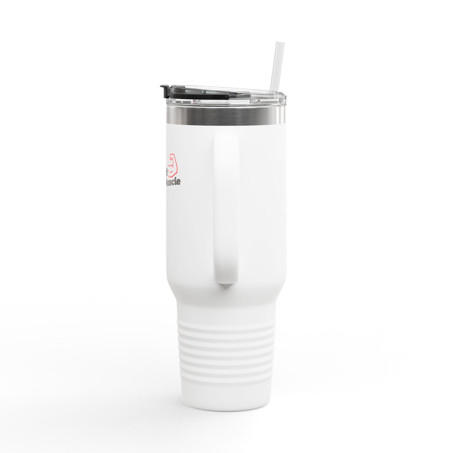 Insulated water Tumbler - 'Hustle for that Muscle' Insulated 40oz