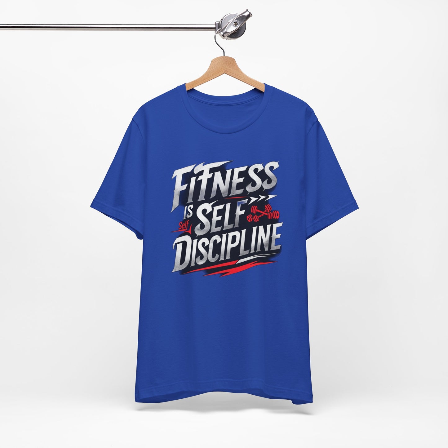Fitness Is Self-Discipline, Gym T-Shirt β Mindset & Motivation Workout Tee πͺ | Discipline Over Motivation Shirt for Men & Women