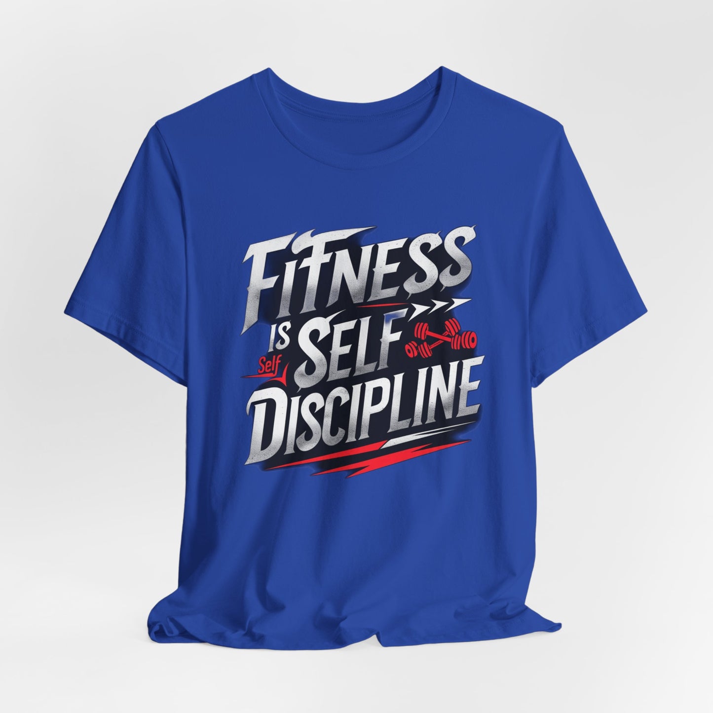 Fitness Is Self-Discipline, Gym T-Shirt β Mindset & Motivation Workout Tee πͺ | Discipline Over Motivation Shirt for Men & Women