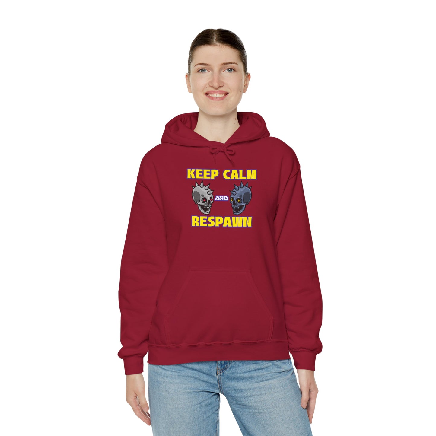 Hooded Sweatshirt - Keep Calm and Respawn