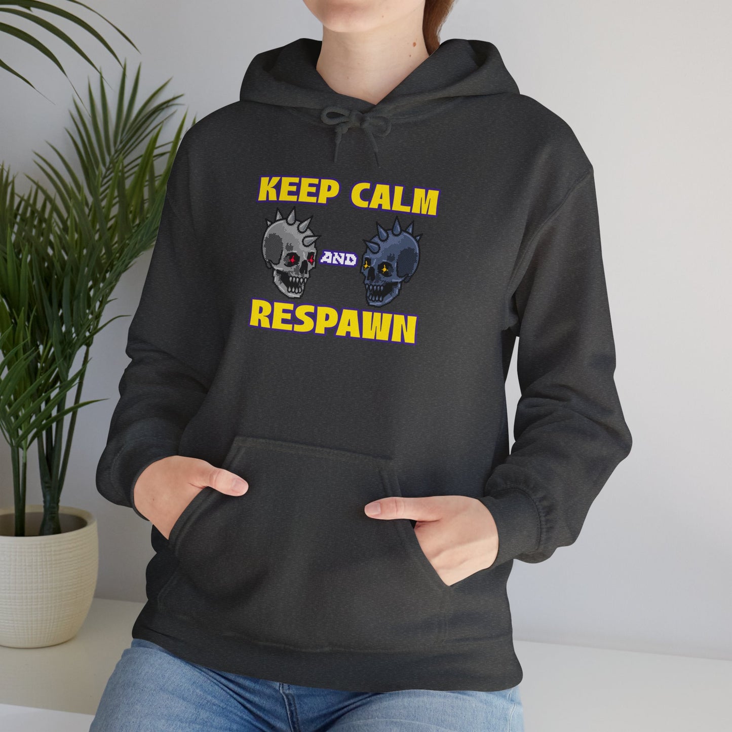 Hooded Sweatshirt - Keep Calm and Respawn