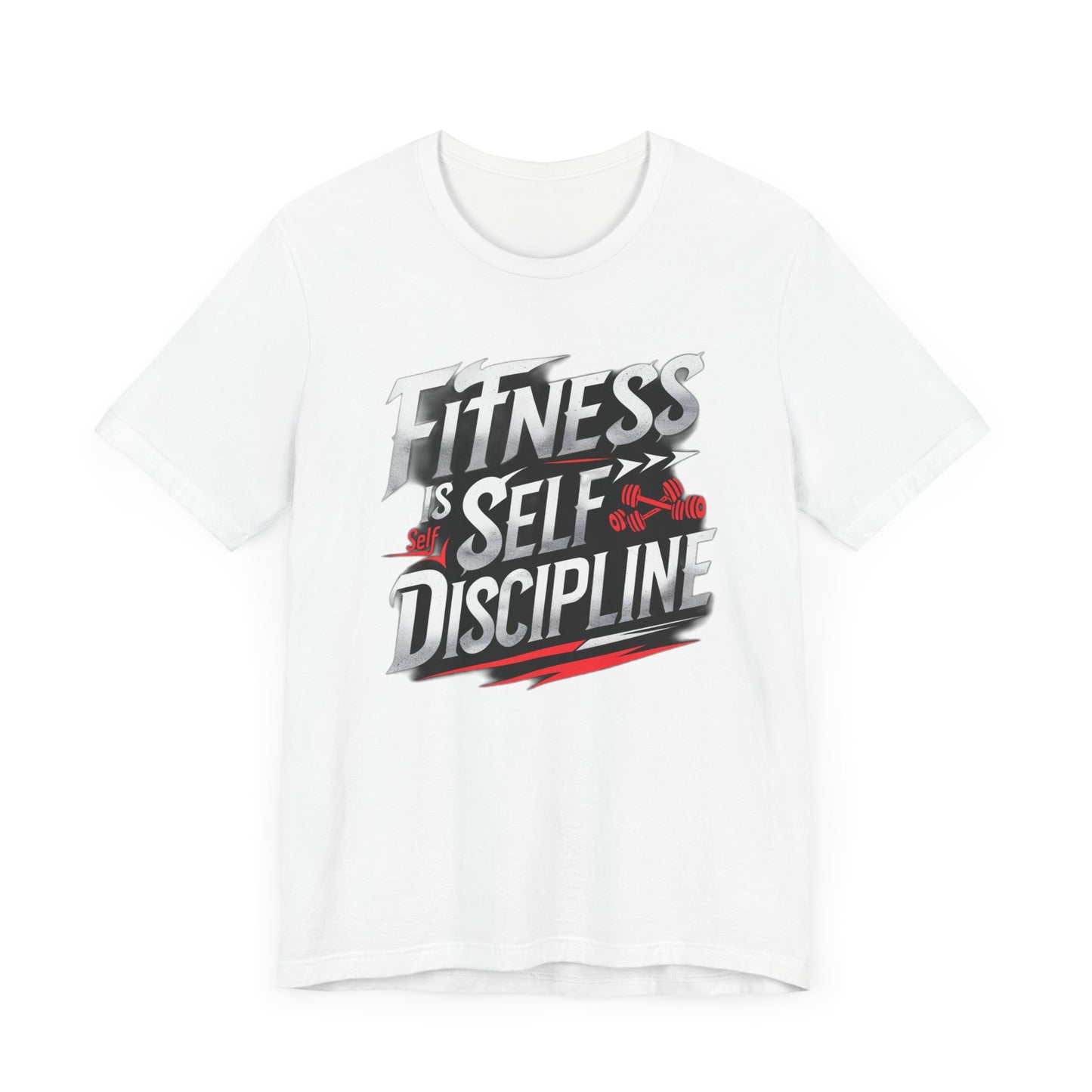 Fitness Is Self-Discipline, Gym T-Shirt β Mindset & Motivation Workout Tee πͺ | Discipline Over Motivation Shirt for Men & Women