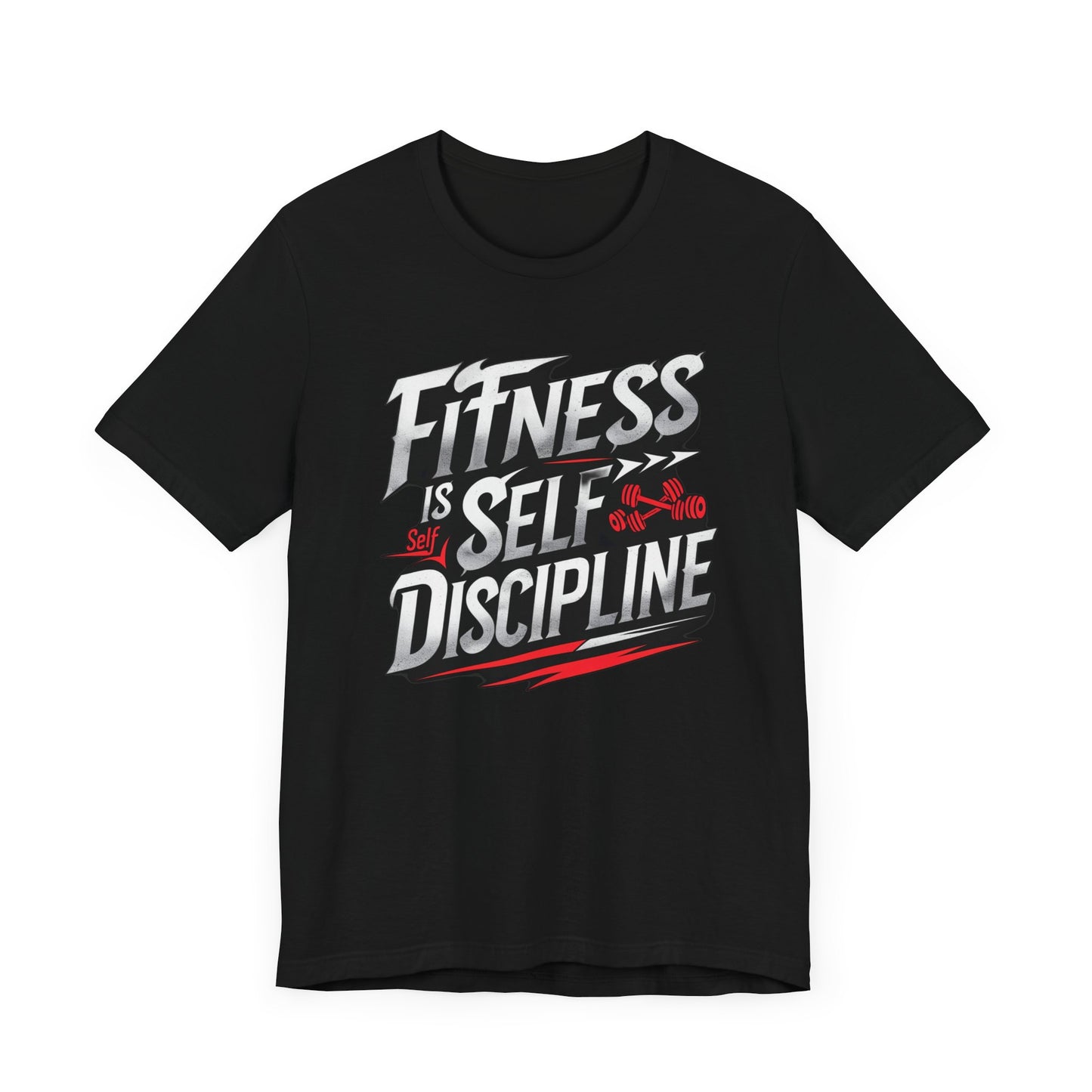 Fitness Is Self-Discipline, Gym T-Shirt β Mindset & Motivation Workout Tee πͺ | Discipline Over Motivation Shirt for Men & Women