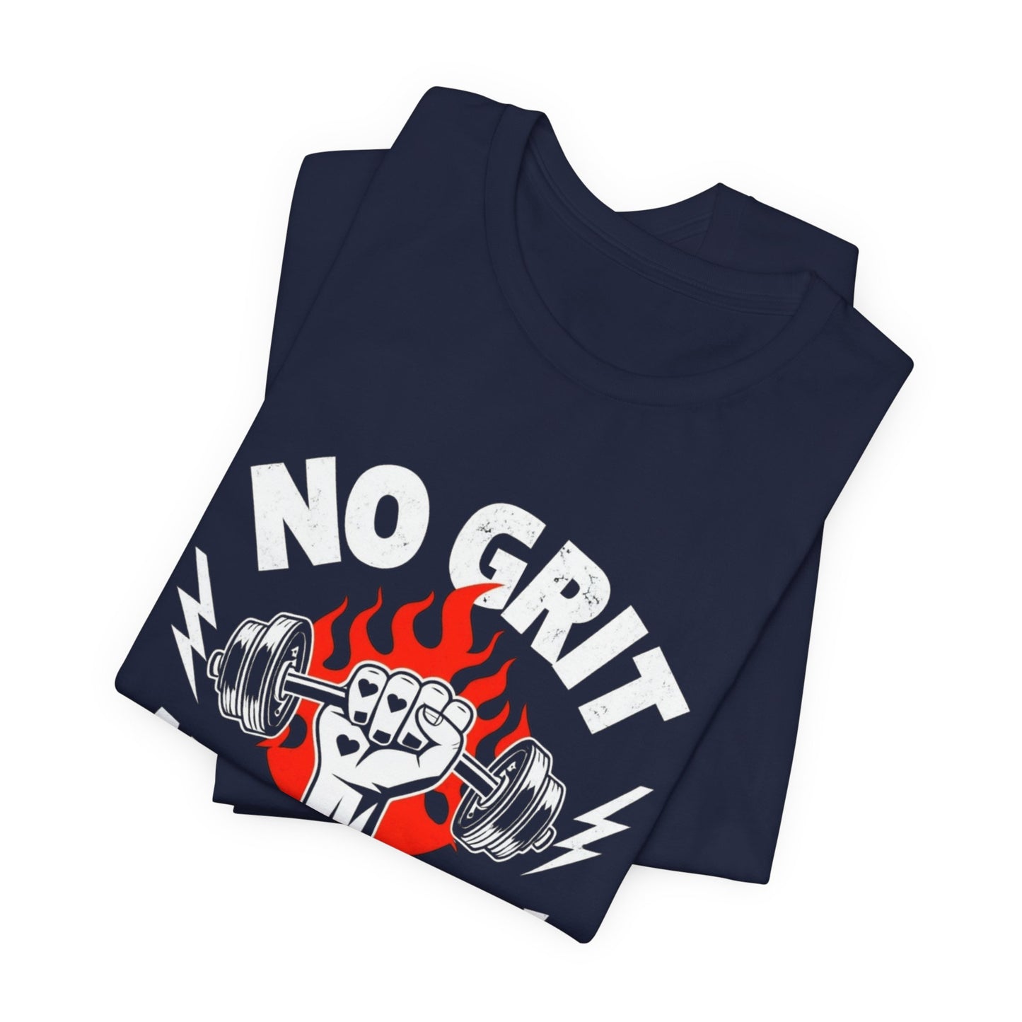 No Grit, No Glory” Gym T-Shirt Graphic Tee 💪 | Motivational Fitness & Hustle Shirt