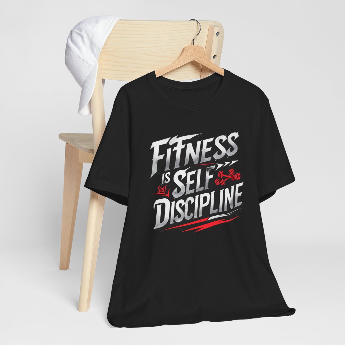 Fitness Is Self-Discipline, Gym T-Shirt β Mindset & Motivation Workout Tee πͺ | Discipline Over Motivation Shirt for Men & Women