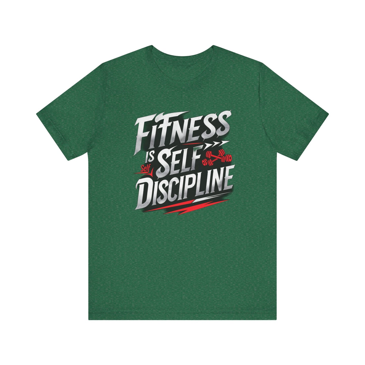 Fitness Is Self-Discipline, Gym T-Shirt β Mindset & Motivation Workout Tee πͺ | Discipline Over Motivation Shirt for Men & Women