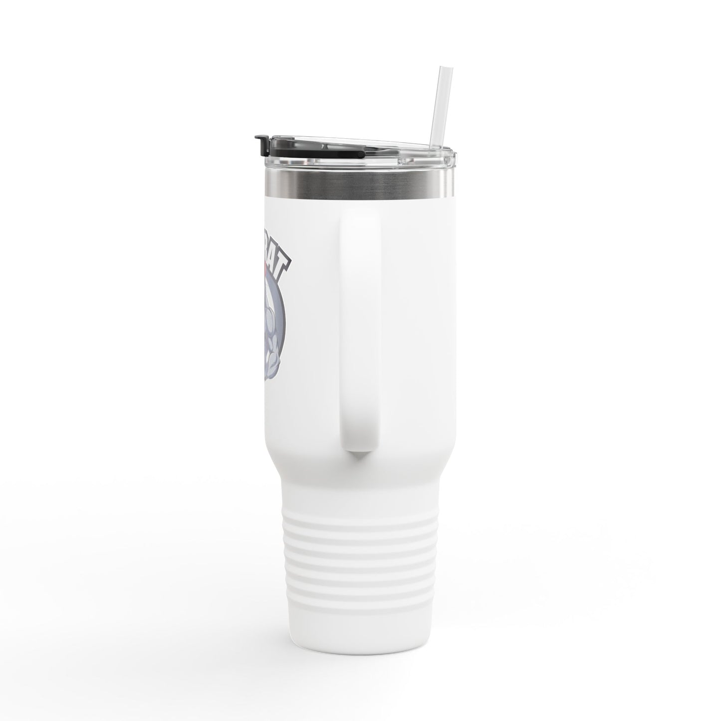 Insulated Water Tumbler 40oz - Gym Rat Design - Insulated 40oz