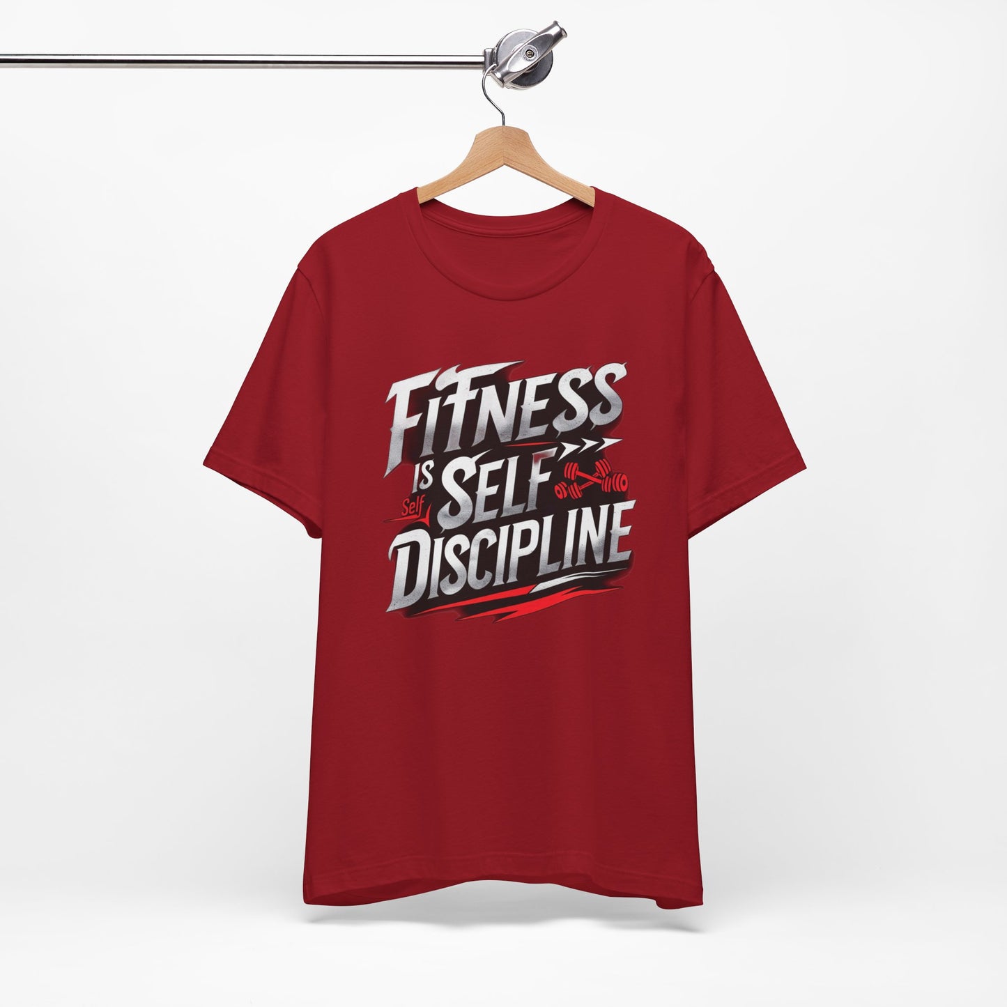 Fitness Is Self-Discipline, Gym T-Shirt β Mindset & Motivation Workout Tee πͺ | Discipline Over Motivation Shirt for Men & Women