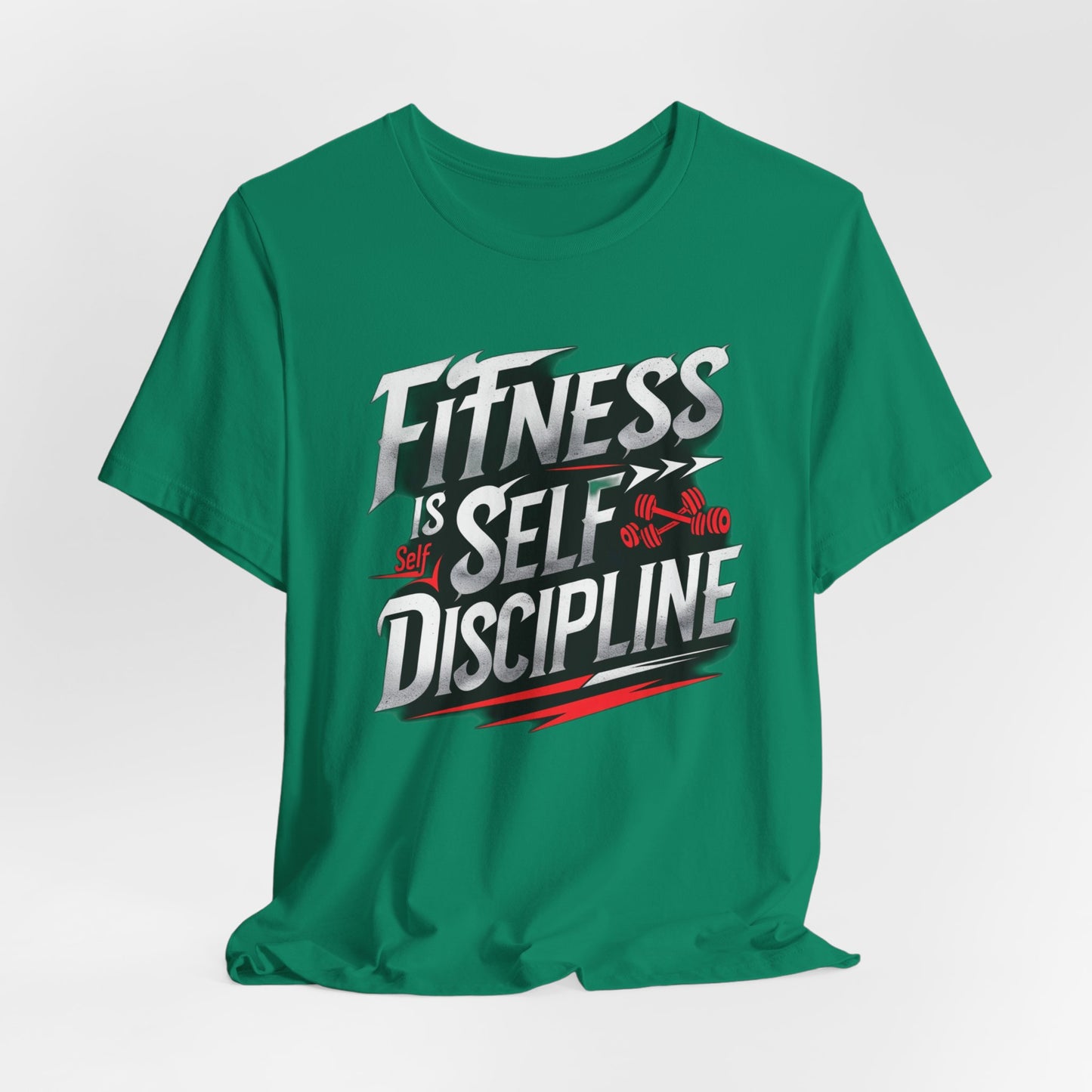 Fitness Is Self-Discipline, Gym T-Shirt β Mindset & Motivation Workout Tee πͺ | Discipline Over Motivation Shirt for Men & Women