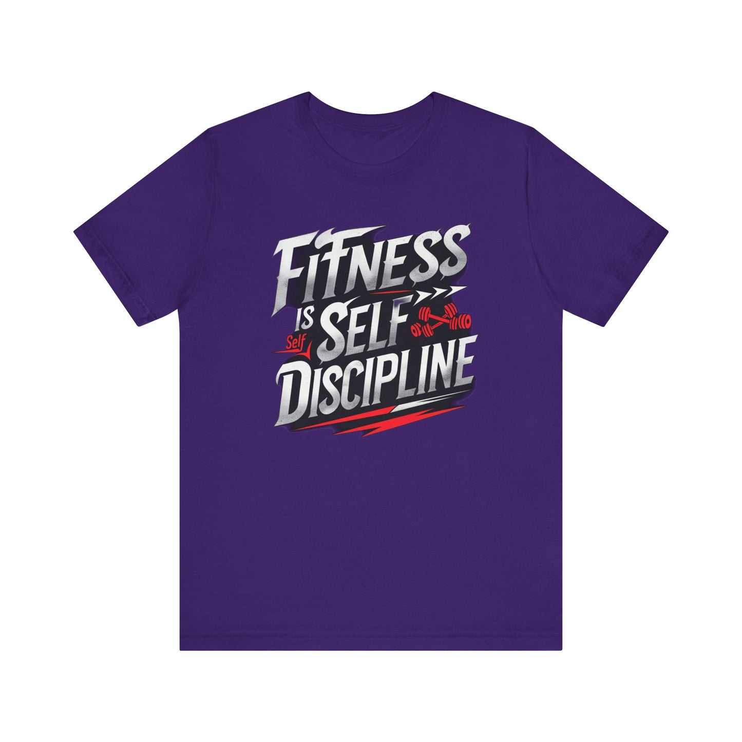 Fitness Is Self-Discipline, Gym T-Shirt β Mindset & Motivation Workout Tee πͺ | Discipline Over Motivation Shirt for Men & Women